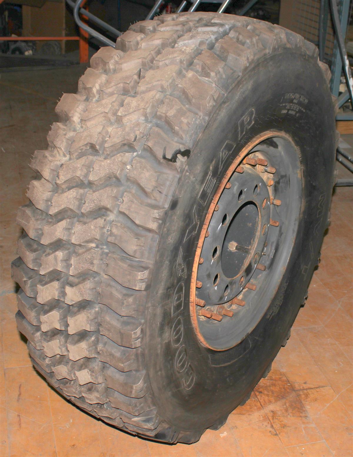 Goodyear MV/T 395/85R20 Tire With Rim 75 Tread